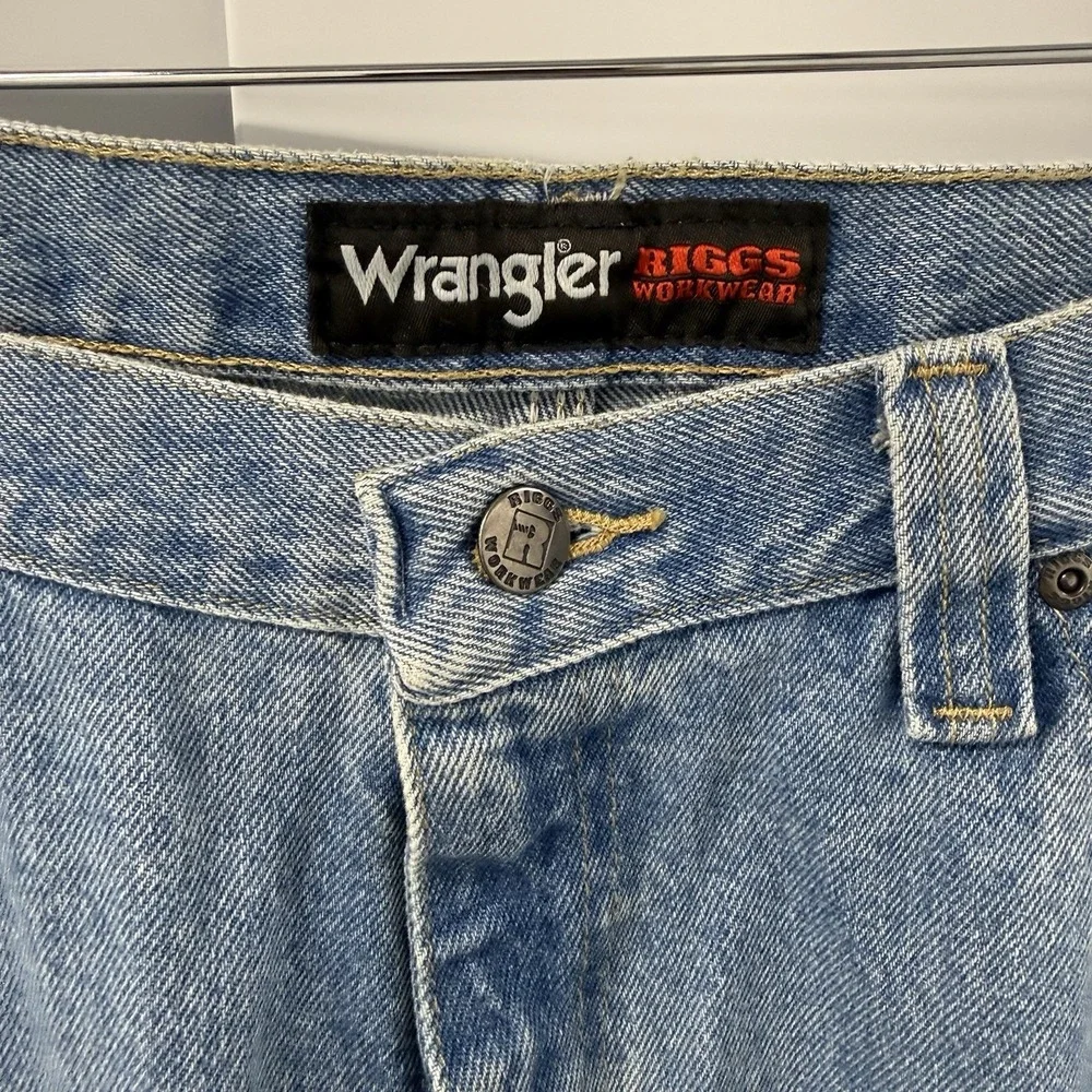 Wrangler Riggs Workwear Carpenter Jeans 36x34 Relaxed Fit Denim Work Pants